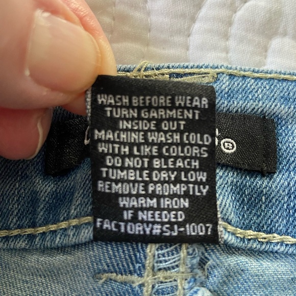 d. jeans Bootcut Cargo Jeans Light Wash Mid Rise Size 6 - Picture 4 of 11